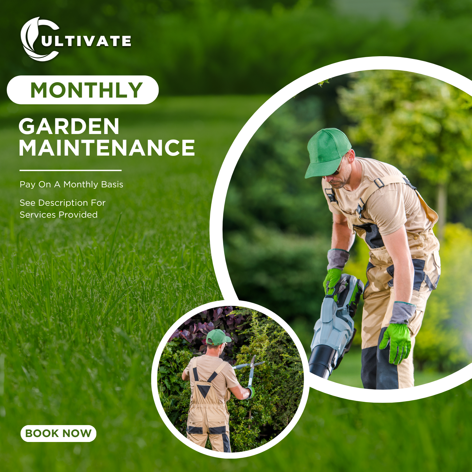 Monthly Garden Maintenance & Preservation